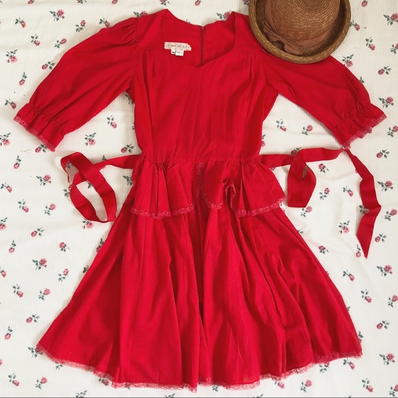 { S O L D } 💔 | red square dancing dress - Picture 4 of 8